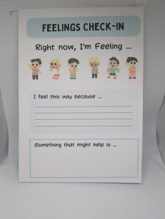 Feeling Check In- Blue