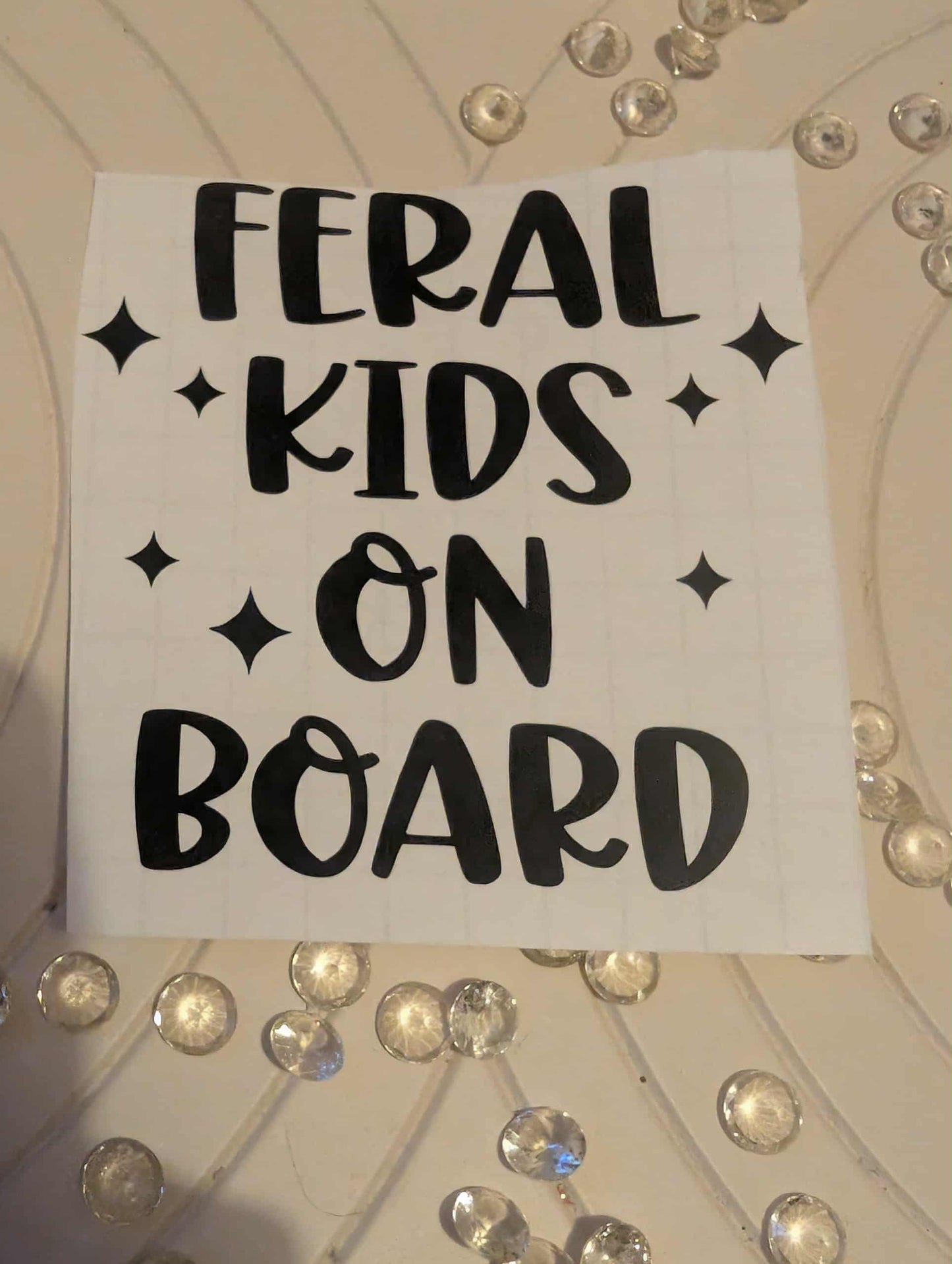 Feral Kids On Board Stickers