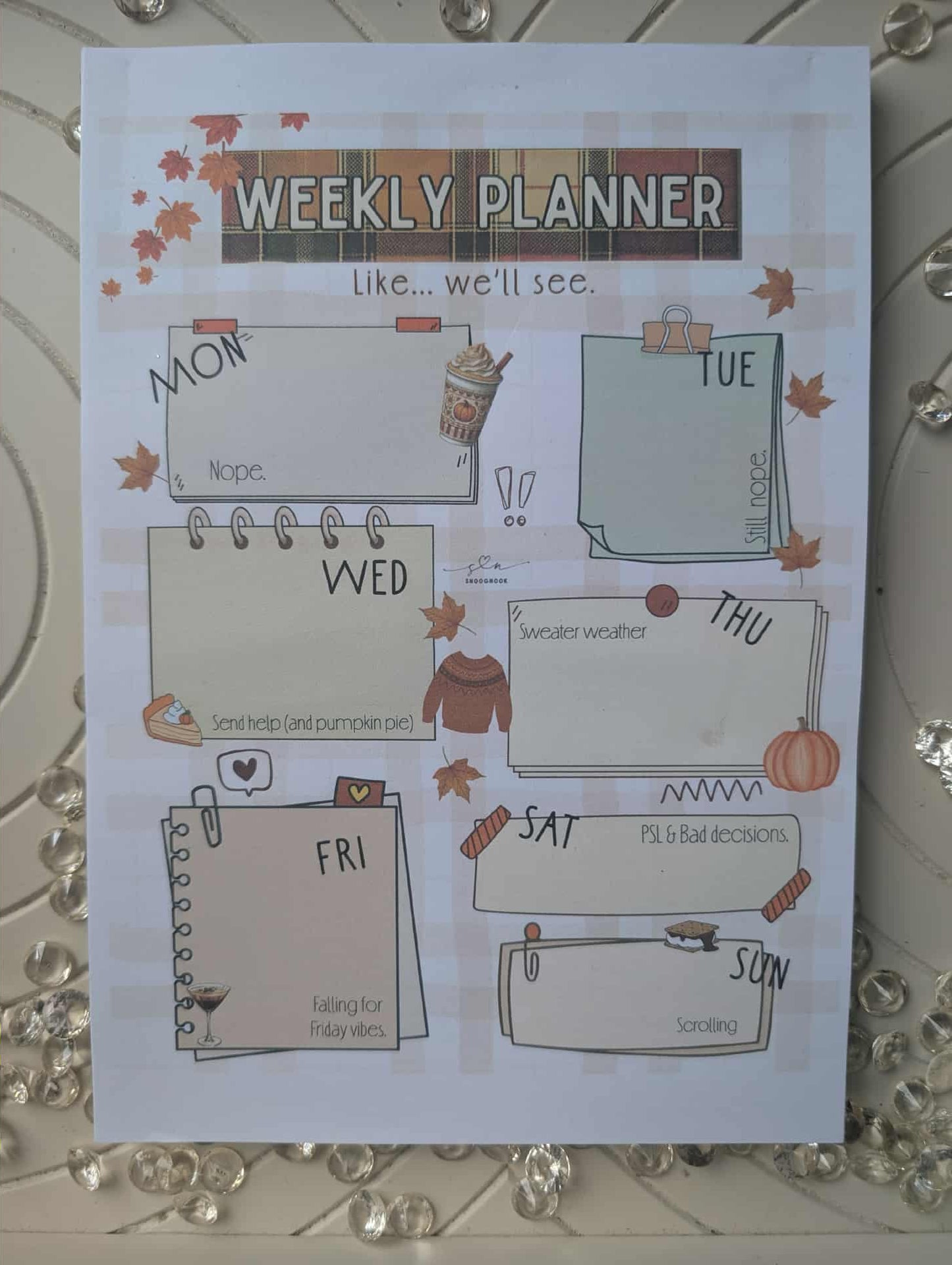 Weekly Planner- Autumnal Design