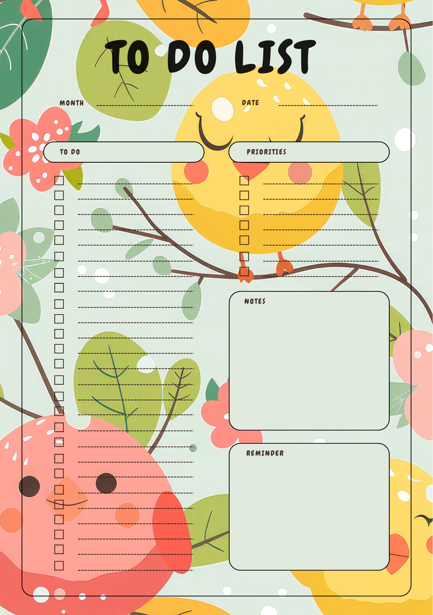 To-do List- Bird Design