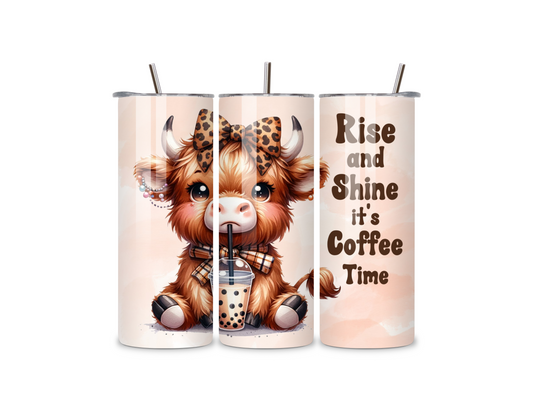 Highland Cow Coffee Tumbler