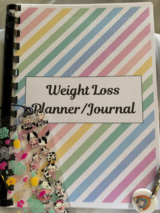 Weight Loss Tracker Journal- Stripes