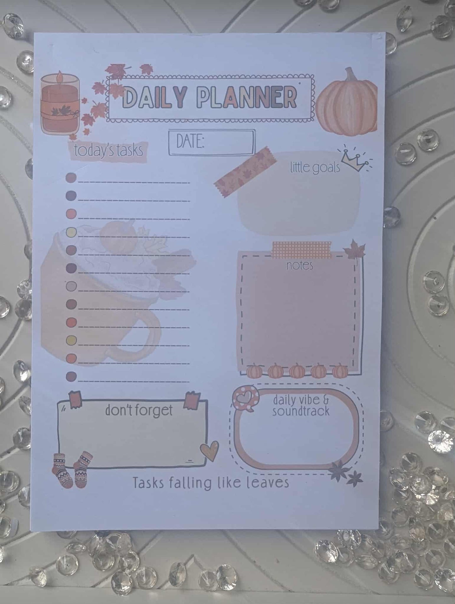 Daily Planner- Autumnal Design