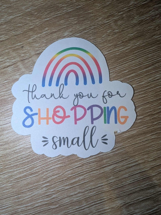 Thank You For Shopping Small Stickers