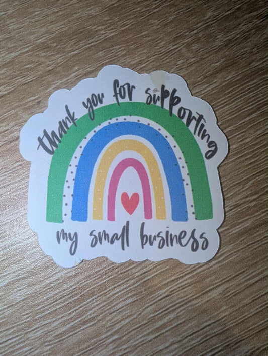 Thank You For Supporting My Small Business Stickers